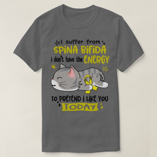 Ich leide an Spina Bifida habe ich nicht die Energ T-Shirt (Design vorne)