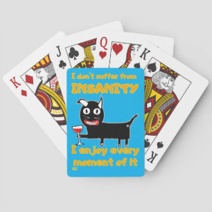"ICH LEIDE NICHT UNSANITÄT" lustige verrückte Katz Spielkarten