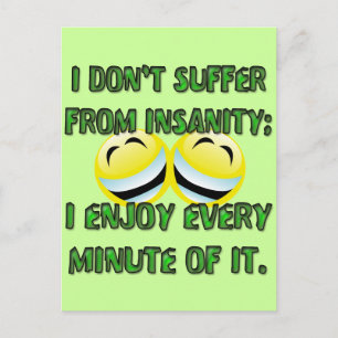 ICH LEIDE NICHT UNSICHERHEIT POSTKARTE