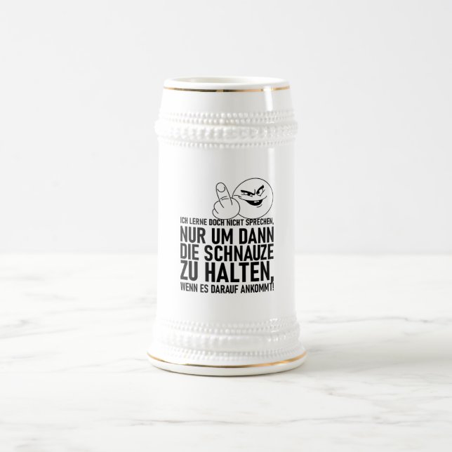 ICH LERNE DOCH NICHT SPRECHEN BIERGLAS (Mittel)
