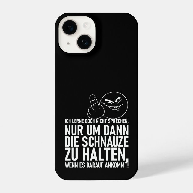ICH LERNE DOCH NICHT SPRECHEN iPhone HÜLLE (Rückseite)