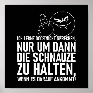 ICH LERNE DOCH NICHT SPRECHEN POSTER