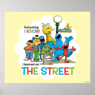 Ich lernte auf der Straße Poster