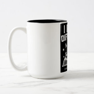 Ich lese anders – Oddly Wired Dyslexie-Stolz Schwa Zweifarbige Tasse