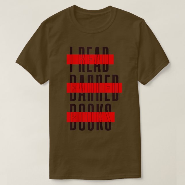 Ich lese Banne bei den verbotenen lustigen Lesern T-Shirt (Design vorne)