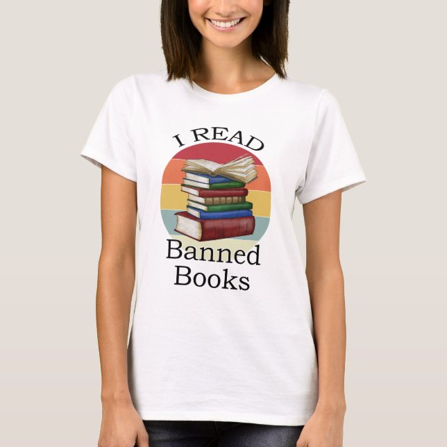 Ich lese Banned Books Librarian Bookworter Book Re T-Shirt (Vorderseite)