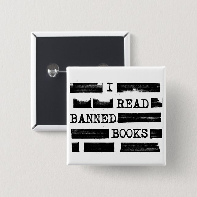 Ich lese Banned Books neu gelesen Button (Vorne & Hinten)