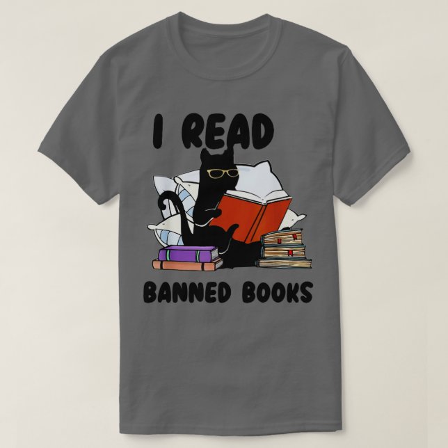 Ich lese Banned Books, Reader, Bookworm - 22 T-Shirt (Design vorne)