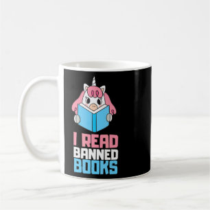 Ich lese Banned Books Reader Bookworm Kaffeetasse