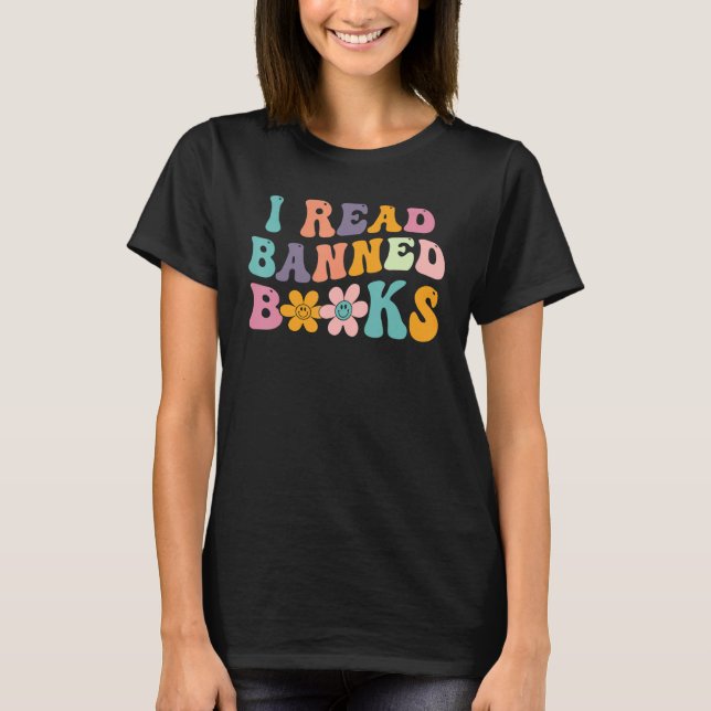 Ich lese Banned Books Week Librarian Reader Bookwo T-Shirt (Vorderseite)