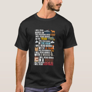 Ich lese Bücher auf einem Boot, die lustige Leser T-Shirt
