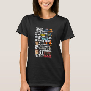 Ich lese Bücher auf einem Boot, die lustige Leser  T-Shirt