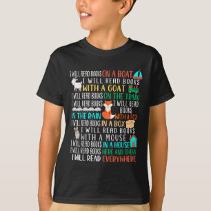 Ich lese Bücher auf einem Boot und Amp; überall Re T-Shirt