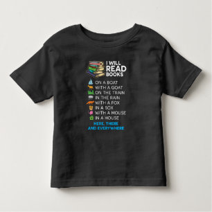Ich lese Bücher auf einem Boot und überall lesen Kleinkind T-shirt