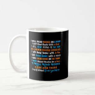 Ich lese Bücher auf einem Boot und überall lesen T Kaffeetasse
