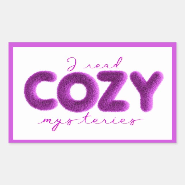 Ich lese cosy Mysteries Stickers (Vorderseite)