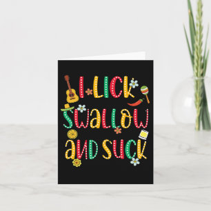 Ich lese das Salz schlucken Tequila Cinco De Mayo Karte