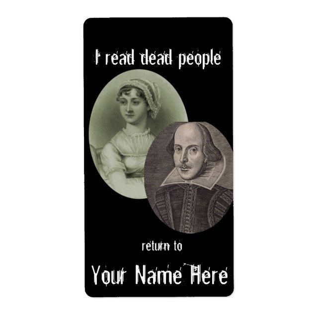 Ich lese Dead People Buchzeichen .. (Vorne)