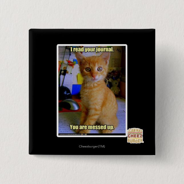 Ich lese deine Zeitschrift Button (Vorderseite)