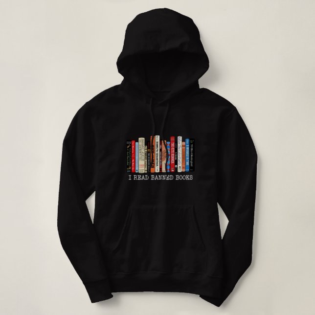 Ich lese den bibliothekarischen Reader "Banned Boo Hoodie (Design vorne)