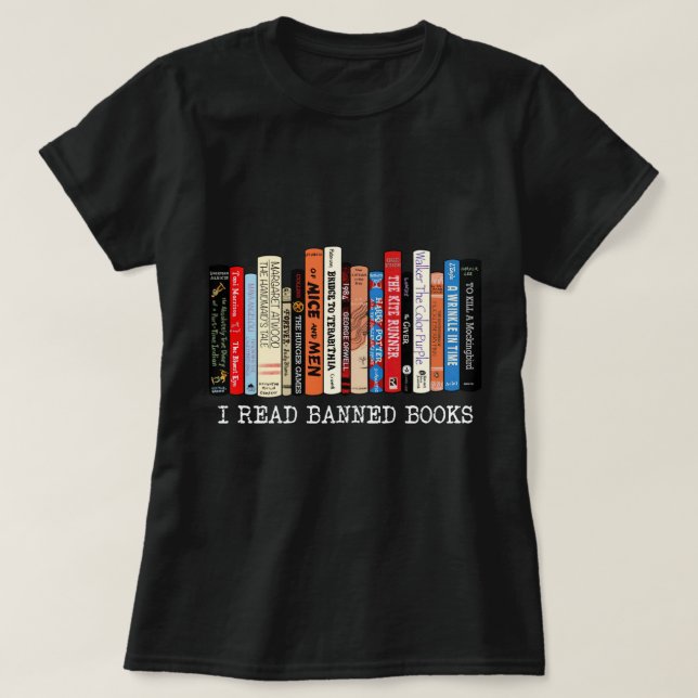 Ich lese den bibliothekarischen Reader "Banned Boo T-Shirt (Design vorne)