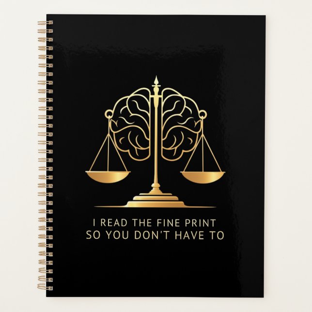 Ich lese die Fine Print, damit Sie nicht brauchen Planer (Vorderseite)