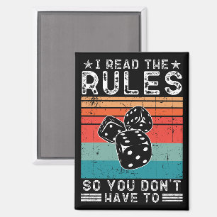 Ich lese die Regeln, damit du kein Spiel spielen m Magnet