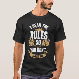 Ich lese die Regeln, damit du nicht brauchen musst T-Shirt