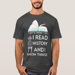 Ich lese Geschichte und Niedliche Buchliebhaber606 T-Shirt