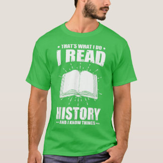 Ich lese Geschichte und weiß, was Niedliches Buch  T-Shirt