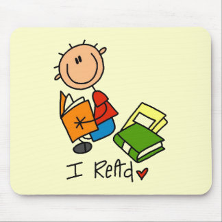 Ich lese Hemden und Geschenke Mousepad