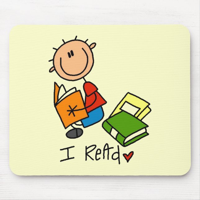 Ich lese Hemden und Geschenke Mousepad (Vorne)