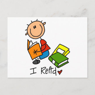 Ich lese Hemden und Geschenke Postkarte