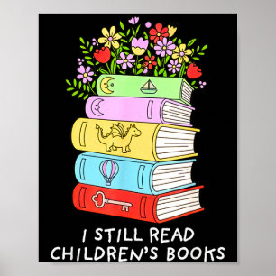 Ich lese Kinderbücher lustiger Bücherliebhaber Les Poster