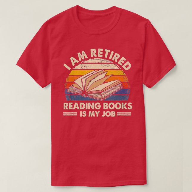 Ich lese lese Bücher ist mein Job Classic T-Shirt (Design vorne)