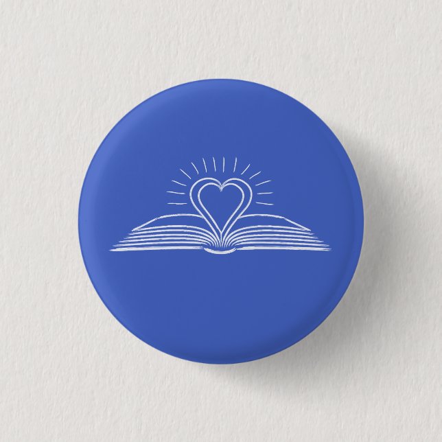 Ich lese Lieben für Buchliebhaber Button (Vorderseite)