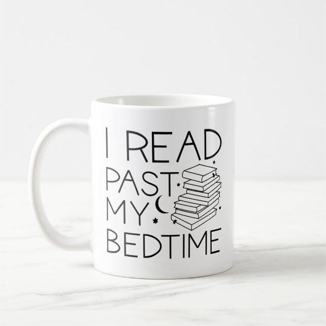 Ich lese meine Bedzeit Kaffeetasse (Links)