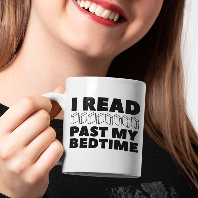 Ich lese meine Bedzeit Kaffeetasse (I Read Past My Bedtime Mug)