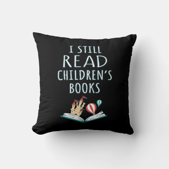 Ich lese noch Kinderbücher II Kissen (Vorderseite)