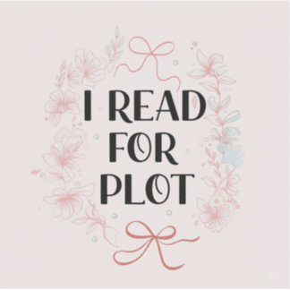 Ich lese Plot Pink Coquette Booktok Funny Reader Aufkleber