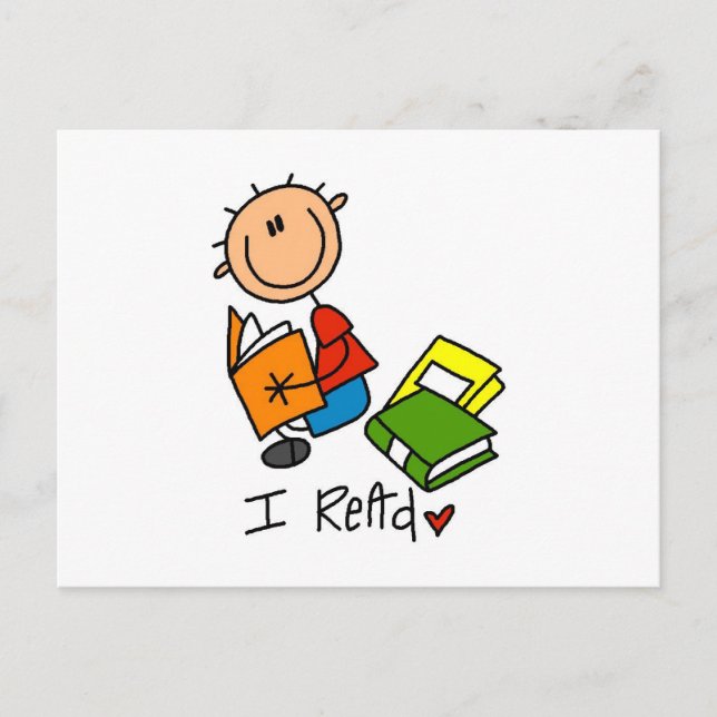 Ich lese postkarte (Vorderseite)