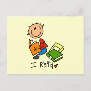 Ich lese postkarte