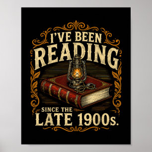 Ich lese seit Ende des 19. Jahrhunderts Buchliebha Poster