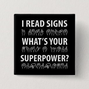 Ich lese Signs Was ist deine Superpower-Signatur-S Button