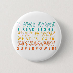 Ich lese Signs Was ist deine Superpower-Signatur-S Button