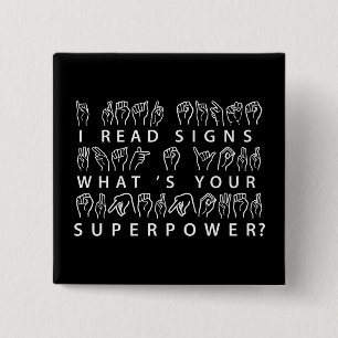 Ich lese Signs Was ist deine Superpower-Signatur-S Button
