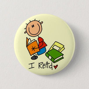 Ich lese T-Shirts und Geschenke Button