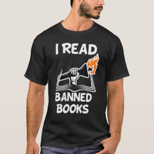Ich lese verbotene Bücher Aviäre Leser Bibliophile T-Shirt