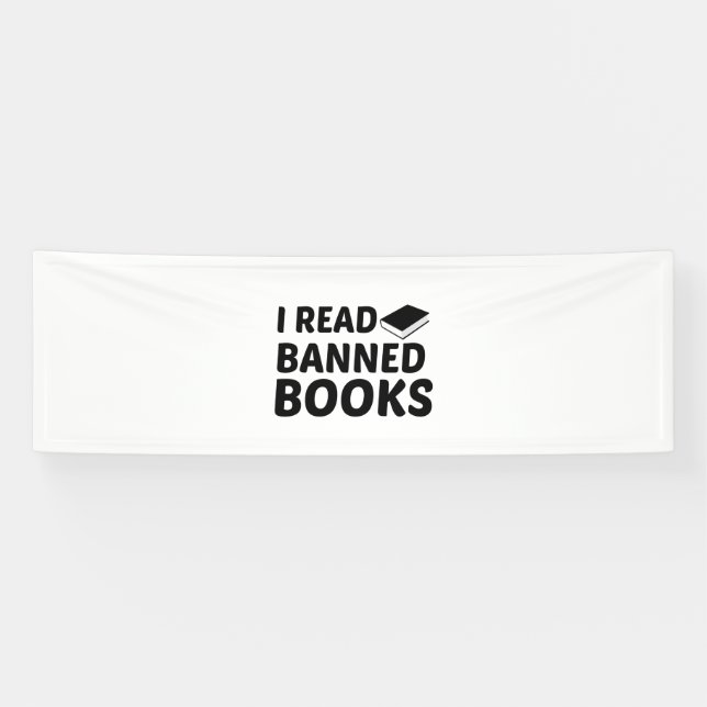 ICH LESE VERBOTENE BÜCHER BANNER (Horizontal)