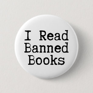 Ich lese verbotene Bücher Button